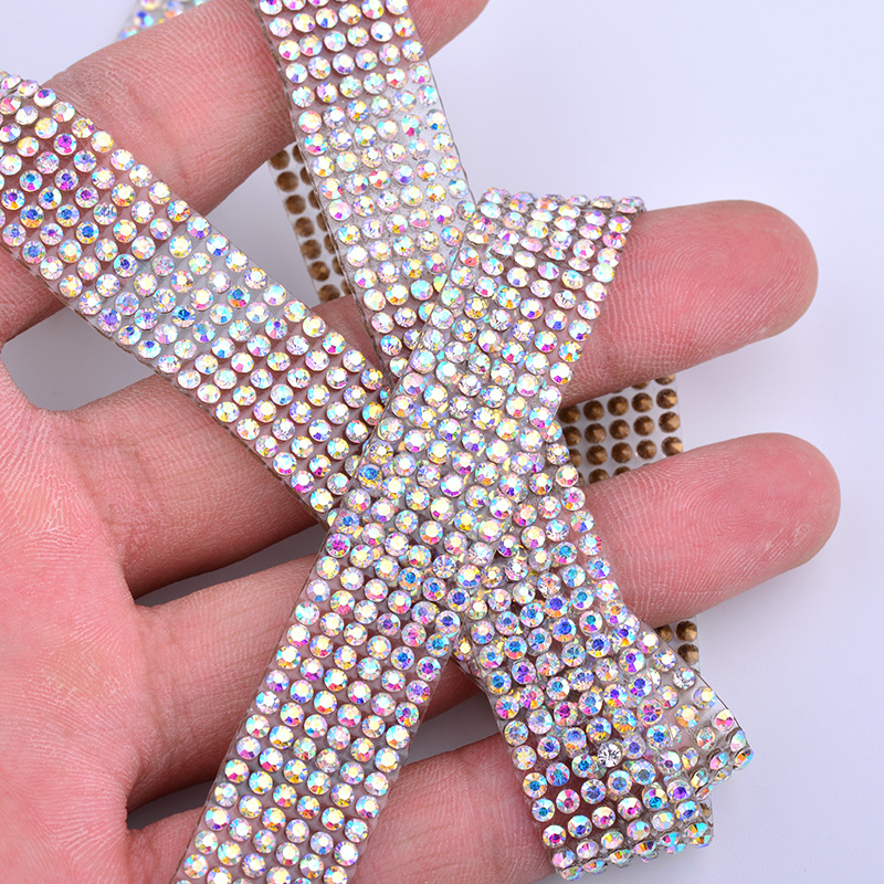 JUNAO 5Yard kristal AB Rhinest - Crystal Mesh Fabric incelemesi ve fiyatı