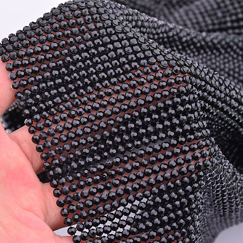 JUNAO 45*120cm siyah altın kri - Crystal Mesh Fabric incelemesi ve fiyatı