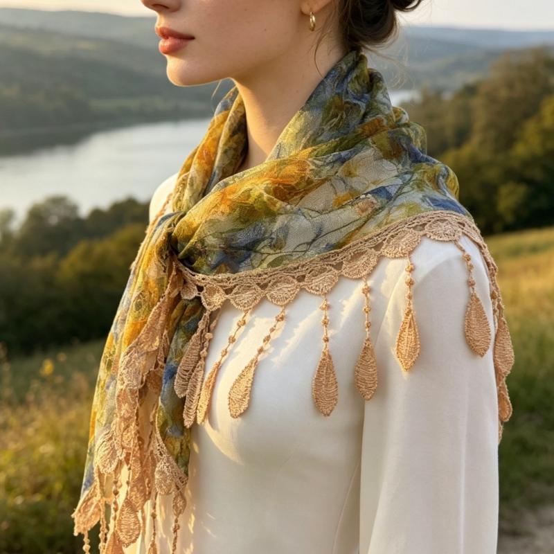 Bohem Püsküllü Üçgen Eşarp Mod - Tassel Fringe Trim incelemesi ve fiyatı